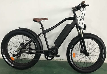 中国 26erアルミニウム電気脂肪質のバイク、中間ドライブ黒1000wの電気バイク サプライヤー