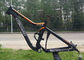 Mtb AMのマウンテン バイク フレームの黒い/オレンジ色の滑らかな溶接152mm旅行 サプライヤー